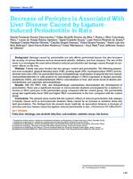 prikaz prve stranice dokumenta Decrease of Pericytes is Associated With Liver Disease Caused by Ligature-Induced Periodontitis in Rats