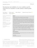 prikaz prve stranice dokumenta Development and validation of a new condition- specific instrument for evaluation of smile esthetics-related quality of life
