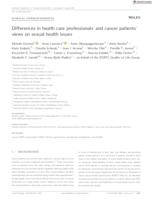 prikaz prve stranice dokumenta Differences in health care professionals' and cancer patients' views on sexual health issues