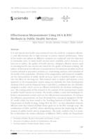 prikaz prve stranice dokumenta Effectiveness Measurement Using DEA & BSC Methods in Public Health Services