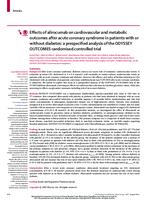 prikaz prve stranice dokumenta Effects of alirocumab on cardiovascular and metabolic outcomes after acute coronary syndrome in patients with or without diabetes: a prespecified analysis of the ODYSSEY OUTCOMES randomised controlled trial