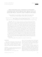 prikaz prve stranice dokumenta Histopathologic Findings in Women Undergoing Hysteroscopic Resection of Endometrial Polyps and Uterine Myomas