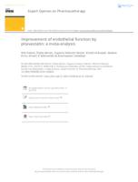 prikaz prve stranice dokumenta Improvement of endothelial function by pitavastatin: a meta-analysis