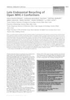 prikaz prve stranice dokumenta Late Endosomal Recycling of Open MHC-I Conformers