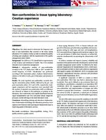 prikaz prve stranice dokumenta Non‐conformities in tissue typing laboratory: Croatian experience