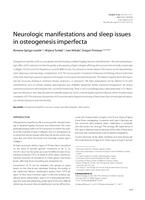 prikaz prve stranice dokumenta Neurologic manifestations and sleep issues in  osteogenesis imperfecta
