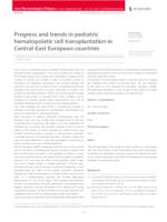 prikaz prve stranice dokumenta Progress and trends in pediatric hematopoietic  cell transplantation in Central-East European countries