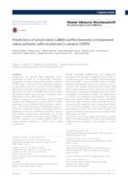 prikaz prve stranice dokumenta Predictors of short-term LAMA ineffectiveness in  treatment naïve patients with moderate to severe  COPD