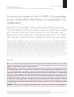 prikaz prve stranice dokumenta Rationale and design of the EU-CERT-ICD prospective study: comparative effectiveness of prophylactic ICD implantation