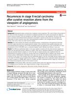 prikaz prve stranice dokumenta Recurrences in stage II rectal carcinoma after curative resection alone: from the viewpoint of angiogenesis