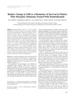 prikaz prve stranice dokumenta Relative Change in S100 as a Biomarker of Survival  in Patients With Metastatic Melanoma