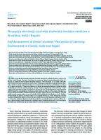 prikaz prve stranice dokumenta Self Assessment of Dental students’ Perception of Learning Environment in Croatia, India and Nepal