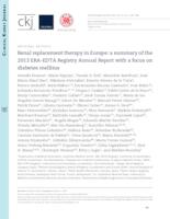 prikaz prve stranice dokumenta Renal replacement therapy in Europe: a summary of the 2013 ERA- EDTA Registry Annual Report with a focus on diabetes mellitus