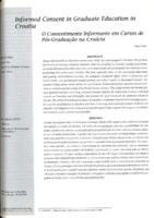 prikaz prve stranice dokumenta Informed Consent in Graduate Education in Croatia