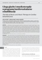 prikaz prve stranice dokumenta Uloga glazbe i muzikoterapije u programu kardiovaskularne  rehabilitacije