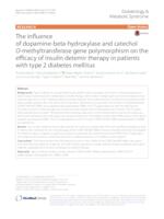 prikaz prve stranice dokumenta The influence of dopamine-beta-hydroxylase and catechol O-methyltransferase gene polymorphism on the efficacy of insulin detemir therapy in patients with type 2 diabetes mellitus
