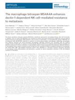 prikaz prve stranice dokumenta The macrophage tetraspan MS4A4A enhances dectin-1-dependent NK cell–mediated resistance to metastasis