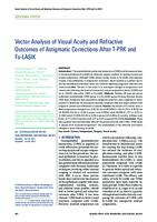 prikaz prve stranice dokumenta Vector Analysis of Visual Acuity and Refractive  Outcomes of Astigmatic Corrections After T-PRK  and Fs-LASIK