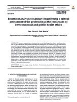 prikaz prve stranice dokumenta Bioethical analysis of sanitary engineering: a  critical assessment of the profession at the crossroads of environmental and public health ethics