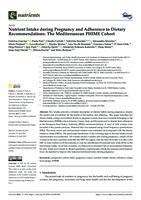 prikaz prve stranice dokumenta Nutrient Intake during Pregnancy and Adherence  to Dietary Recommendations: The Mediterranean              PHIME Cohort