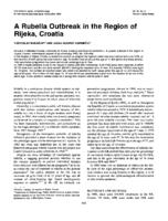 prikaz prve stranice dokumenta A Rubella Outbreak in the Region of Rijeka, Croatia