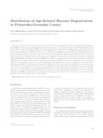 prikaz prve stranice dokumenta Distribution of Age-Related Macular Degeneration in Primorsko-Goranska County