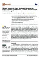 prikaz prve stranice dokumenta Bacterial Exposure to Nickel: Influence on Adhesion and Biofilm Formation on Orthodontic Archwires and Sensitivity to Antimicrobial Agents