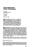prikaz prve stranice dokumenta NOVA MEDICINSKA ETIKA I EUTANAZIJA