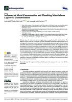 prikaz prve stranice dokumenta Influence of Metal Concentration and Plumbing Materials on Legionella Contamination
