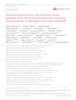 prikaz prve stranice dokumenta Functional bowel disorders with diarrhoea: Clinical guidelines of the United European Gastroenterology and European Society for Neurogastroenterology and Motility