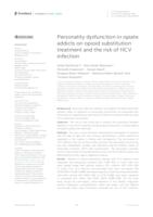 prikaz prve stranice dokumenta Personality dysfunction in opiate addicts on opioid substitution treatment and the risk of HCV infection