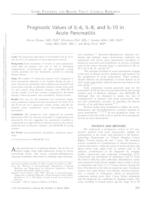 prikaz prve stranice dokumenta Prognostic Values of IL-6, IL-8, and IL-10 in Acute Pancreatitis