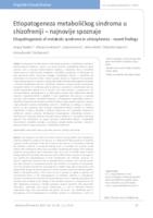prikaz prve stranice dokumenta Etiopatogeneza metaboličkog sindroma u shizofreniji – najnovije spoznaje