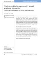 prikaz prve stranice dokumenta Primjena probiotika u prevenciji i terapiji atopijskog dermatitisa