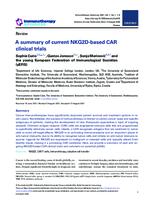 prikaz prve stranice dokumenta A summary of current NKG2D-based CAR clinical trials