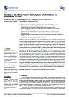 prikaz prve stranice dokumenta Incidence and Risk Factors for Glucose Disturbances  in Premature Infants
