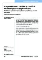 prikaz prve stranice dokumenta Primjena Bethesda klasifikacije citoloških nalaza štitnjače – naša prva iskustva