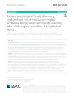 prikaz prve stranice dokumenta Factors associated with polypharmacy and the high risk of medication-related problems among older community-dwelling adults in European countries: a longitudinal study