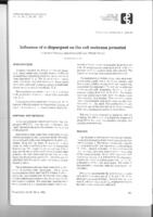 prikaz prve stranice dokumenta Influence of a dispergent on the cell membrane potential