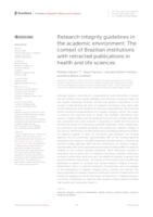 prikaz prve stranice dokumenta Research integrity guidelines in the academic environment: The context of Brazilian institutions with retracted publications in health and life sciences
