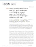 prikaz prve stranice dokumenta SepsEast Registry indicates high mortality associated with COVID-19 caused acute respiratory failure in Central-Eastern European intensive care units