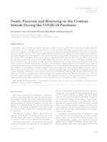 prikaz prve stranice dokumenta Death, Funerals and Mourning on the Croatian Islands During the COVID-19 Pandemic