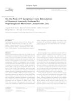 prikaz prve stranice dokumenta On the role of T lymphocytes in stimulation of humoral immunity induced by peptidoglycan-monomer linked with zinc
