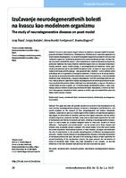 prikaz prve stranice dokumenta Izučavanje neurodegenerativnih bolesti na kvascu kao modelnom organizmu