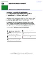 prikaz prve stranice dokumenta Managing CLN2 disease: a treatable neurodegenerative condition among other treatable early childhood epilepsies