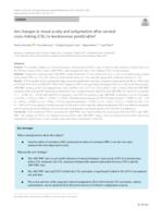 prikaz prve stranice dokumenta Are changes in visual acuity and astigmatism after corneal cross-linking (CXL) in keratoconus predictable?