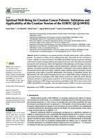 prikaz prve stranice dokumenta Spiritual Well-Being for Croatian Cancer Patients: Validation and Applicability of the Croatian Version of the EORTC QLQ-SWB32
