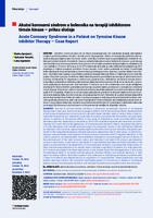 prikaz prve stranice dokumenta Akutni koronarni sindrom u bolesnika na terapiji inhibitorom tirozin kinaze – prikaz slučaja