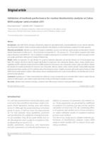prikaz prve stranice dokumenta Validation of methods performance for routine biochemistry analytes at Cobas 6000 analyzer series module c501