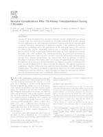 prikaz prve stranice dokumenta Vascular complications after 725 kidney transplantations during 3 decades